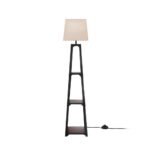 Artiss Floor Lamp 3 Tier Shelf Storage LED Light Stand Home Room Vintage White - Image 3
