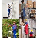 Giantz 6 Step Ladder Multi-Purpose Folding Aluminium Light Weight Non Slip Platform - Image 6