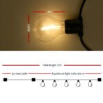 77m LED Festoon String Lights Outdoor Christmas Decorations Wedding Garden Party - Image 2