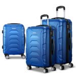 Wanderlite 3Set 20-24-28 Inch Luggage with TSA Lock Spinner Carry On Hard Shell Travel Suitcase Luggage Case Blue - Image 8