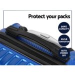 Wanderlite 20-28 Inch Luggage 2Set with TSA Lock Spinner Carry On Hard Shell Travel Suitcase Luggage Case Blue - Image 6