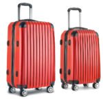 Wanderlite 20-28 Inch Luggage 2Set with TSA Lock Spinner Carry On Hard Shell Travel Suitcase Luggage Case Red - Image 3