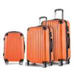 Wanderlite 20-24-28 Inch Luggage 3Set with TSA Lock Spinner Carry On Hard Shell Travel Suitcase Luggage Case Orange - Image 8