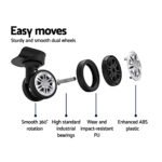 Wanderlite 3 Set Luggage 20-24-28 Inch with Zipper Lock Carry On Hard Shell Travel Suitcase Luggage Case Blue - Image 5