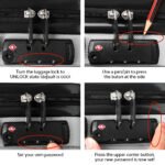 Wanderlite 20" 28" Luggage with TSA Lock Spinner Travel Suitcase Carry On Hard Shell Luggage Case White - Image 7