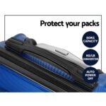 Wanderlite 20" 24" 28" Luggage with TSA Lock Spinner Travel Suitcase Carry On Hard Shell Luggage Case Blue - Image 6