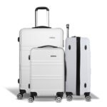 Wanderlite 20" 24" 28" Luggage with TSA Lock Spinner Travel Suitcase Carry On Hard Shell Luggage Case White - Image 3
