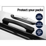 Wanderlite 20" 24" 28" Luggage with TSA Lock Spinner Travel Suitcase Carry On Hard Shell Luggage Case White - Image 6