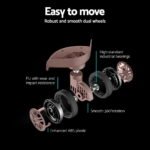 Wanderlite 3 Set Luggage 20-24-28 Inch Suitcase with TSA Lock Carry On Hard Shell Travel Luggage Organiser Case Pink - Image 5