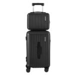 Wanderlite 2pcs Trunk Luggage Suitcase Travel Carry On TSA Lock 12" 20" Black - Image 3