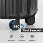 Wanderlite 2pcs Trunk Luggage Suitcase Travel Carry On TSA Lock 12" 20" Black - Image 6