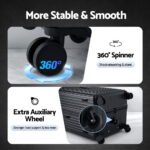 Wanderlite 32" Trunk Luggage Suitcase Travel 5 Wheels Type-C Port TSA Black - Image 6