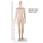 175cm Tall Full Body Female Mannequin - Skin Coloured - Image 2
