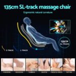 Livemor Massage Chair Electric Recliner Double Core Mechanism Massager ROWA White - Image 6