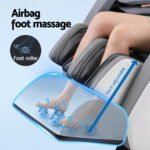 Livemor Massage Chair Electric Recliner Double Core Mechanism Massager ROWA White - Image 9