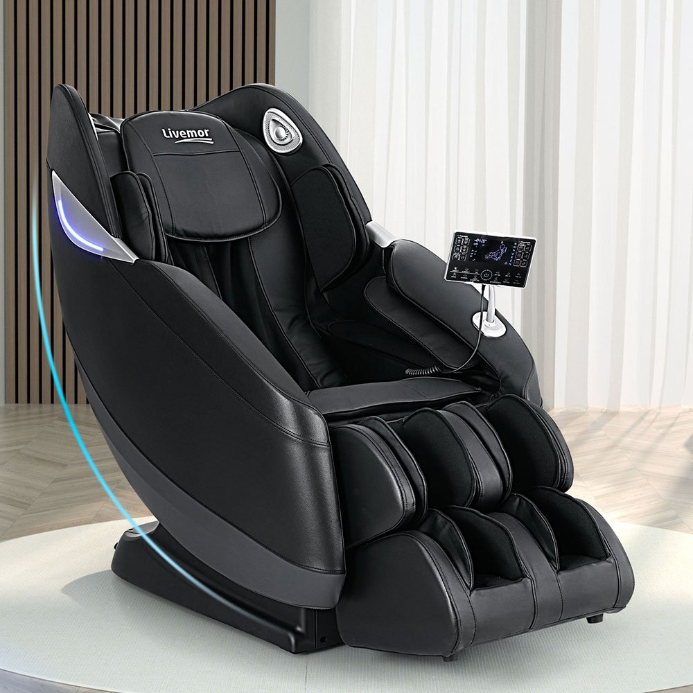 MASCHR-E-3D-FLYNN-BK-156222-06.jpg Livemor Massage Chair Electric Recliner Home 3D Massager Flynn - Image 1