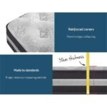 Giselle Bedding 30cm Mattress Pocket Spring King Single - Image 7