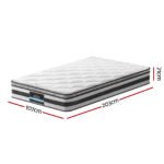 Giselle Bedding 21cm Mattress Pillow Top King Single - Image 3