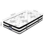 Giselle Bedding 34cm Mattress Euro Top Pocket Spring King Single - Image 3