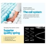 Giselle Bedding 34cm Mattress Euro Top Pocket Spring King Single - Image 5