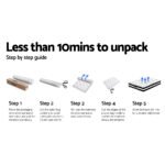 Giselle Bedding 34cm Mattress Euro Top Pocket Spring Super King - Image 7