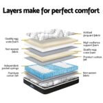 Giselle Bedding 32cm Mattress Euro Top Super King - Image 6