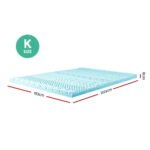 Giselle Bedding Memory Foam Mattress Topper 11-Zone 8cm King - Image 3