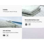 Giselle Bedding Memory Foam Mattress Topper 7-Zone 5cm Double - Image 4