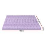 Giselle 8cm Memory Foam Mattress Topper Lavender Infused Bamboo Cover 7-Zone King - Image 2
