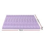 Giselle 8cm Memory Foam Mattress Topper Lavender Infused Bamboo Cover 7-Zone Queen - Image 2