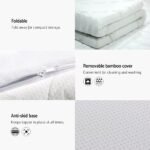 Giselle Bedding Memory Foam Mattress Topper Cool Gel 5cm King Single - Image 4