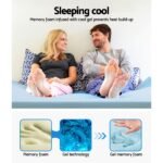 Giselle Bedding Memory Foam Mattress Topper Cool Gel 5cm Queen - Image 3