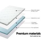 Giselle Bedding Memory Foam Mattress Topper Cool Gel 5cm Queen - Image 4