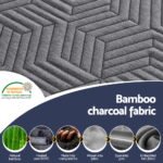 Giselle 8cm Memory Foam Mattress Topper Gel Dual Layer Foam Bamboo Queen - Image 6