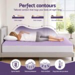 Giselle 5cm Memory Foam Mattress Topper Lavender Infused Egg Crate Pad Mat Queen - Image 3