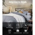 Artiss Bed Frame Double Size Metal Bed Frame DANE - Image 4