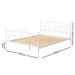 Artiss Bed Frame Queen Size Metal Bed Frame GROA - Image 3