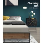 Artiss Bed Frame Metal Bed Frame Bed Base OSLO - Double - Image 5