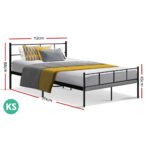 Artiss Bed Frame King Single Metal Bed Frame SOL - Image 2