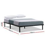 Artiss Bed Frame Double Size Metal Bed Frame TED - Image 2