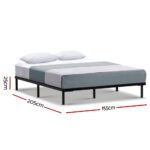 Artiss Bed Frame Queen Size Metal Bed Frame TED - Image 2