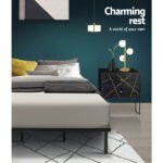 Artiss Bed Frame Queen Size Metal Bed Frame TED - Image 4