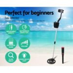 Metal Detector 180MM Deep Sensitive Waterproof Pinpointer Treasure Hunter Black - Image 3