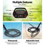 Metal Detector 220MM Deep Sensitive Waterproof Treasure Hunter Gold Digger - Image 4