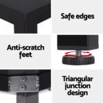 Artiss Computer Desk Home Office Study Table Black 120CM - Image 6