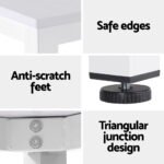 Artiss Computer Desk Home Office Study Table White 120CM - Image 5