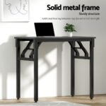 Artiss Computer Desk Foldable Balck 80CM - Image 5