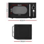 Devanti 20L Microwave Oven 700W Black - Image 2