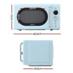 Devanti 20L Microwave Oven 800W Blue - Image 2