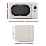 Devanti 20L Microwave Oven 700W Cream - Image 2